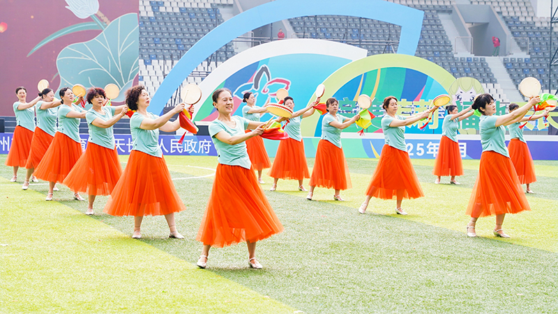 太平鼓表演。李廣源攝