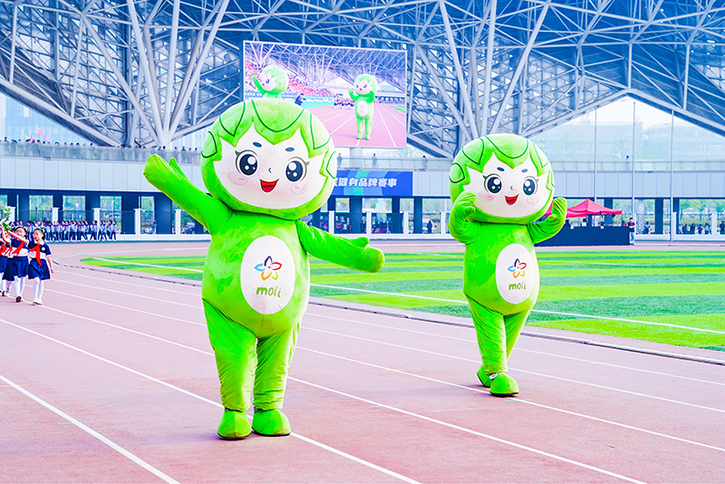茉莉花全民健身展示活動(dòng)吉祥物。李廣源攝